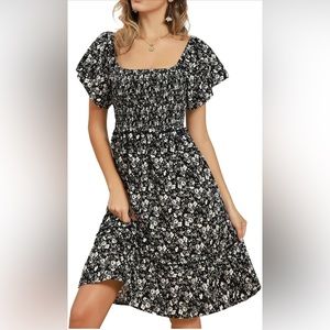 Like new Grace Karin black and white floral dress